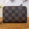 루이비통 월릿 다미에 지퍼 반지갑 브라운