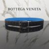 보테가 베네타 리버서블 인테르치아토 레더 벨트