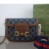 구찌 [GUCCI] 수입고급 홀스빗 1955 데님 레더 미니 숄더백 겸 크로스백
