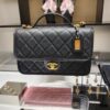 샤넬 CC 렉탱글 탑 핸들 플랩백