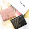 샤넬 쉐브론 램스킨 월릿