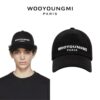 우영미 자수 볼캡(블랙)