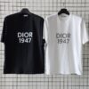 디올 프린팅 로고 코튼 반팔