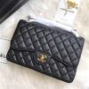 샤넬 클래식 플랩백 캐비어 블랙 금장 라지 A58600