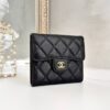 샤넬 클래식 캐비어 플랩 월릿 블랙 금장 AP0231