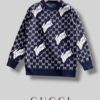 구찌 패턴 로고 니트