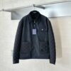 루이비통 F018 믹스 레더 워크웨어 블루종 자켓