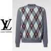 루이비통 아가일 크루넥 니트(수입고급)