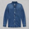 아미 파리스 롱 슬리브 데님 셔츠