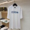 펜디 FD01 플라워 로고 티셔츠