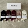 미우미우 26ss 신상 미우 양말 5종세트 풀박스
