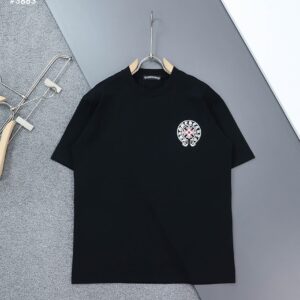 크롬하츠 홀스슈 멀티로고 라운드 반팔 티셔츠