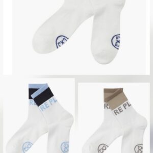 지포어 PRAY FOR BIRDIES COLOR BLOCK CREW SOCKS