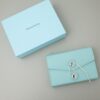 티파니앤코 [Tiffany & Co.] 페이퍼클립 플레잉 카드 인 레더 파우치