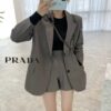 프라다 트임 자켓 세트