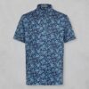 지포어 SCATTERED DITZY TECH JERSEY 패턴 숏 슬리브 폴로 티셔츠