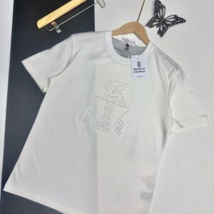 브루넬로쿠치넬리  (Brunello Cucinelli)   엠보싱 로고 티셔츠