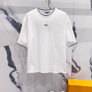 프라다 신상 레터링 자수르고 코튼 라운드