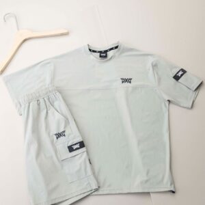 PXG [PXG] 남성 반팔 티셔츠 카고 반바지 세트