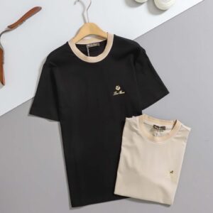 로로피아나 [ LORO ] 클래식 로고 패치 컴포트 반팔 티셔츠