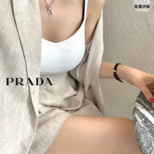 프라다 린넨 자켓 세트