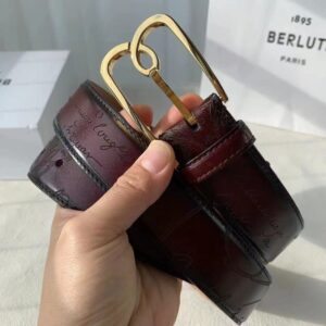 벨루티 (최상위버전) 스크리토 베네치아 가죽 벨트