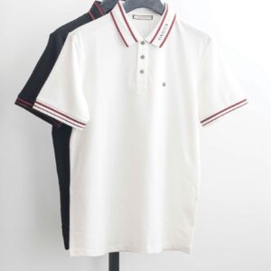 구찌 [GUCCI] 넥로고 스트라이프 카라 티셔츠