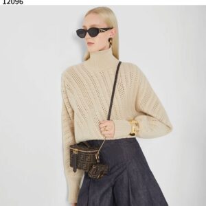 펜디 [FENDI] 수입프리미엄급 펜디 배니티 토바코 브라운 FF 자카드 패브릭 미니 백