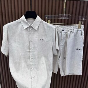 로로피아나 자수 린넨 셋업 3컬러
