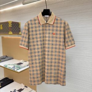 버버리 26ss 체크 코튼 블렌드 폴로 셔츠