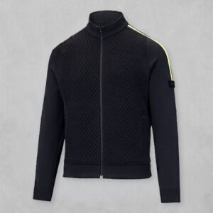 타이틀리스트 TOUR-FIT S 3D 자카드 풀 집업 니트 가디건