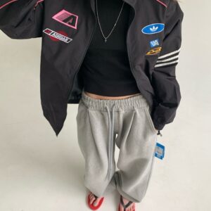 아디다스 유니크 패치 바람막이