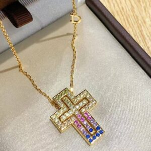 다미아니 벨 에포크 크로스 네크리스