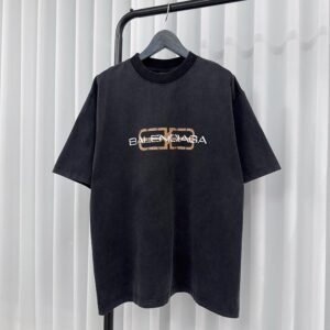발렌시아가 BB 아이콘 스탠실 반팔 티셔츠