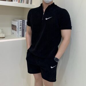 나이키 벨벳 반집업 세트