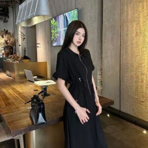 디올 [ D*OR ] 수입 풀집업 하프 드레스