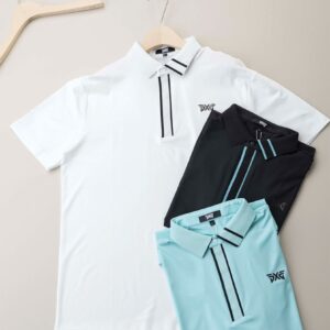 PXG [PXG] 수입고급 남성 컬러 블록 쿨 슬리브 카라티