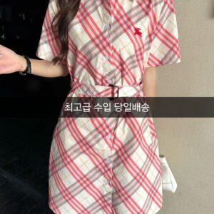 버버리 체크 원피스