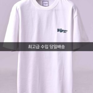 우영미 자수 오버 반팔
